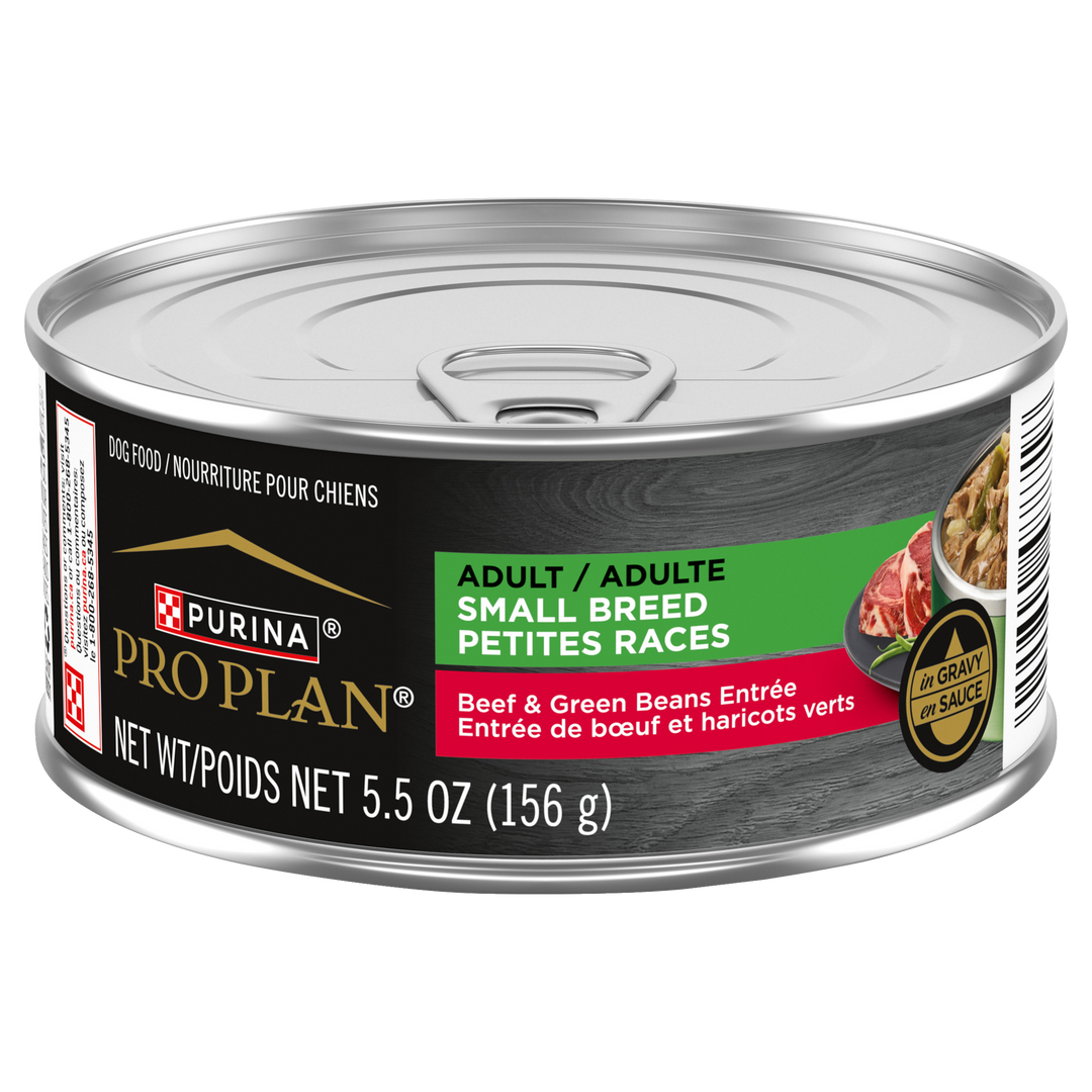 Purina Pro Plan - Boeuf et Haricots Verts en Sauce - Nourriture Humide pour Chiens Adultes de Petites Races