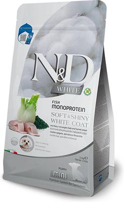 Farmina N&D Brown (Pelage Brun) - Agneau, Spiruline et Carotte - Nourriture Sèche Sans Grains pour Chiots de Petites Races