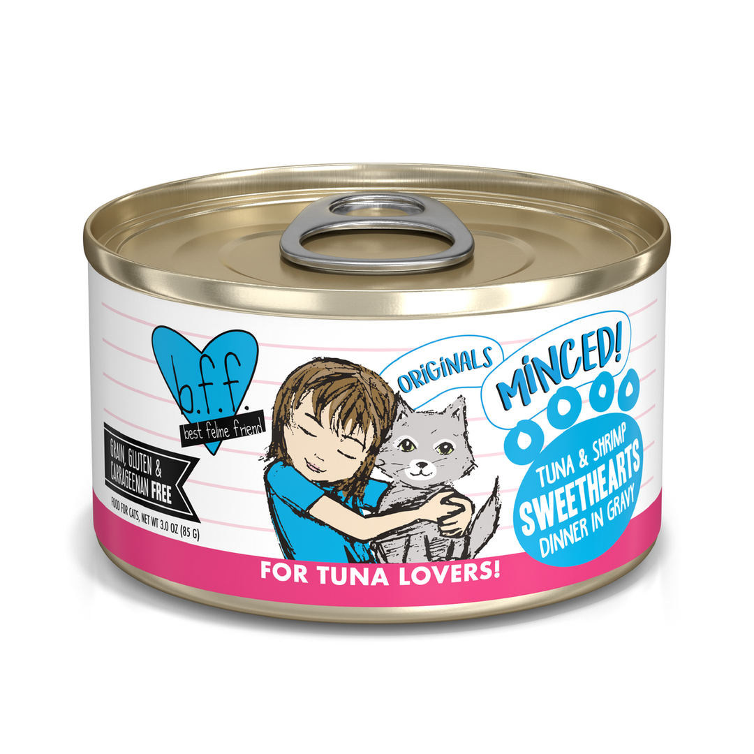 Weruva Best Fido Friend Originals - Sweethearts - Thon et Crevette en Sauce - Nourriture Humide Sans Grains pour Chats