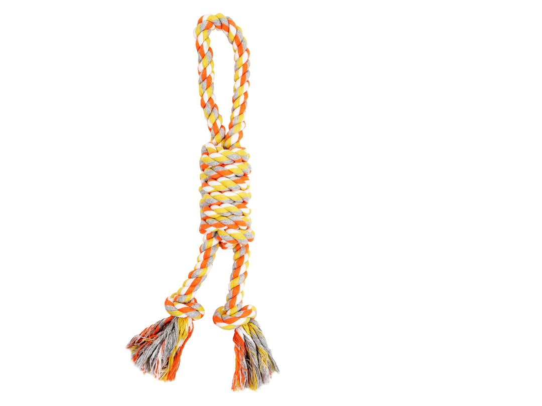 BüD'z - Jouet de Corde avec Boucle et Noeud Coulant pour Chiens, 34 cm