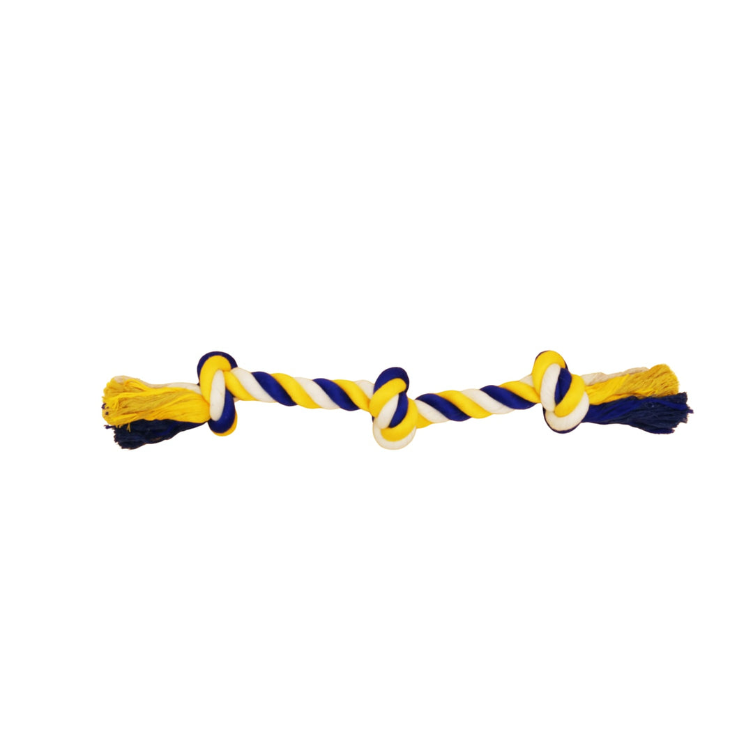 BüD'z - Jouet de Corde à 3 Noeuds pour Chiens, 58 cm