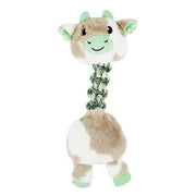 BüD'z - Jouet Vache de l'Himalaya en Peluche avec Corde pour Chiens, 42.5 cm