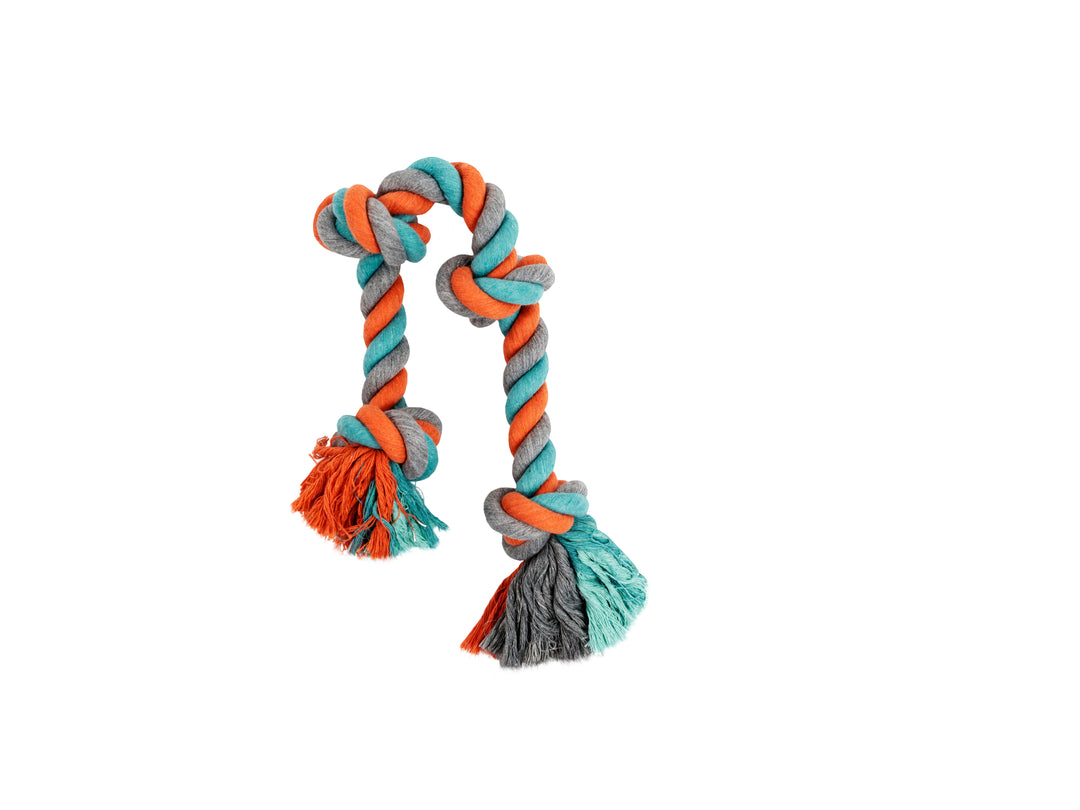 BüD'z - Jouet de Corde à 4 Noeuds pour Chiens, 58 cm