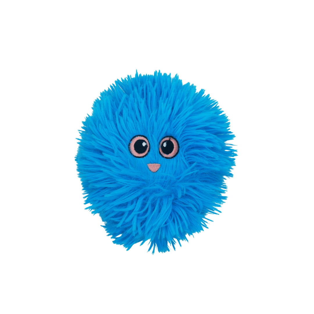 BüD'z - Jouet Petite Balle Joufflue à 3 Épaisseurs de Tissus en Peluche pour Chiens, 10 cm