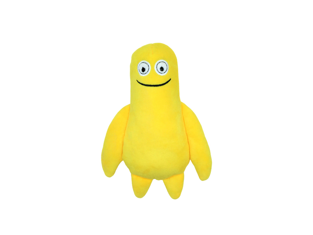 BüD'z - Jouet Monstre Souiriant "Bob" Jaune en Peluche pour Chiens, 20 cm