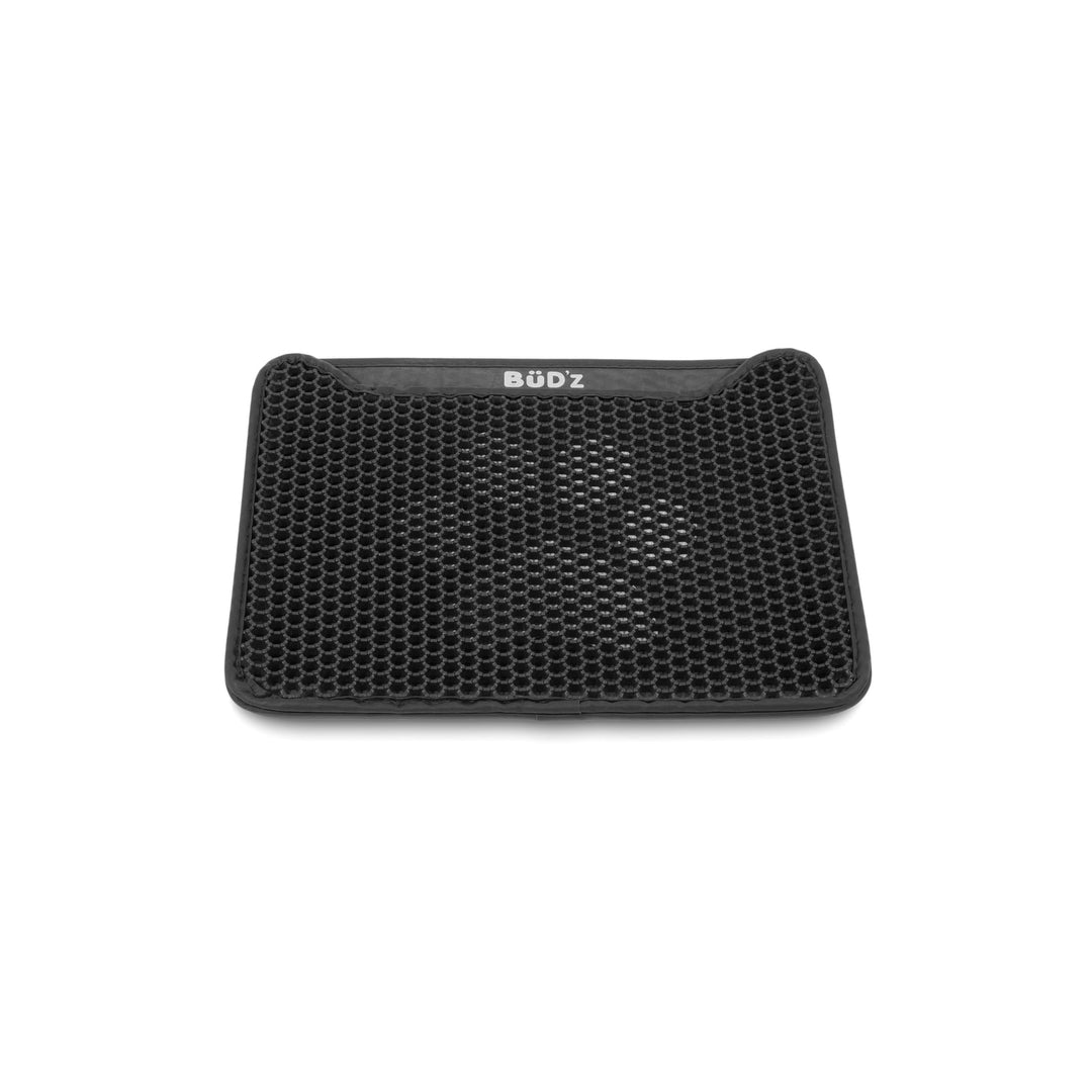 BüD'z - Tapis à Litière Double Couche Motif Pattes - Tapis à Litière pour Chats