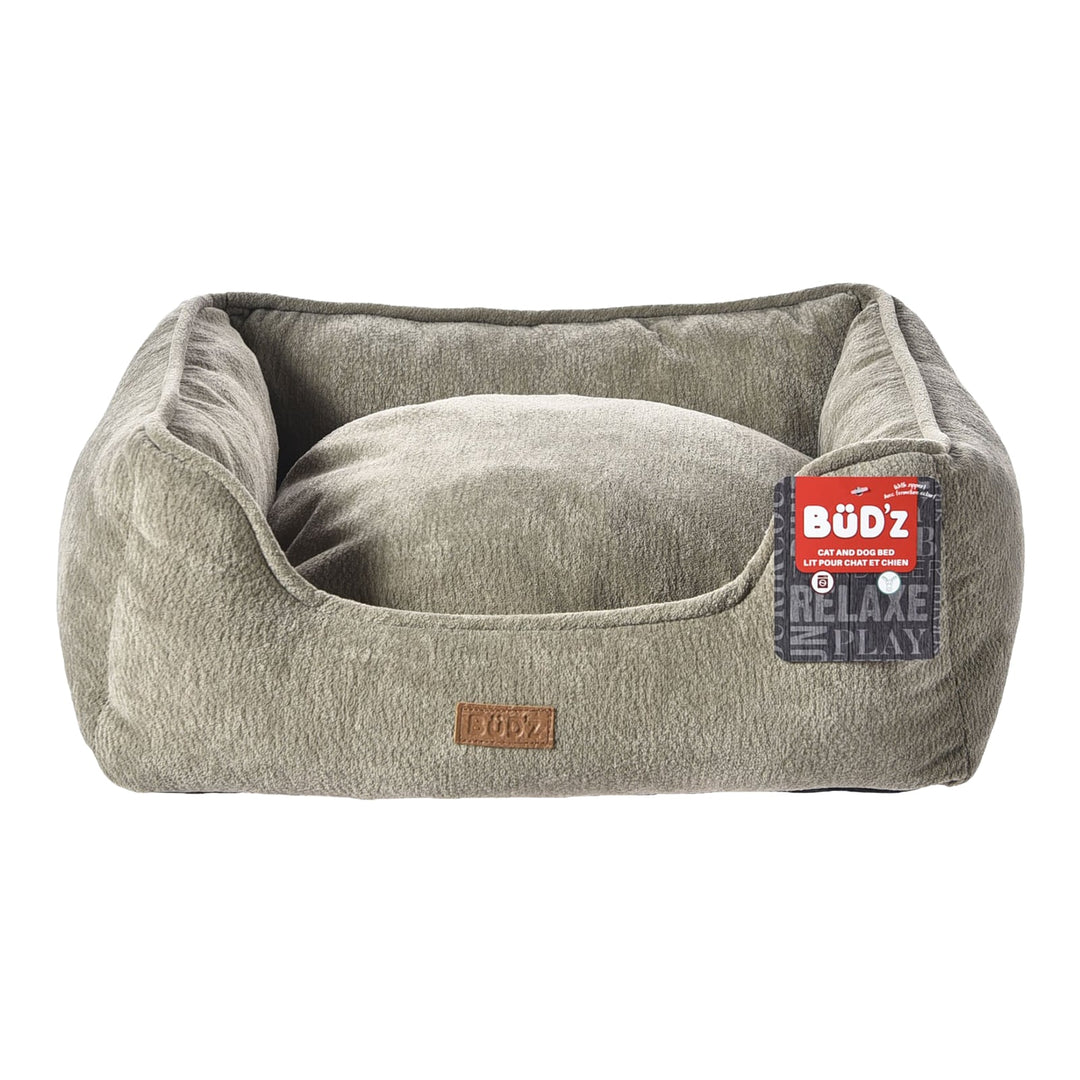 BüD'z Ultra-Doux - Lit Rond à Rebords Élevés L'Élégant - Lit pour Chiens