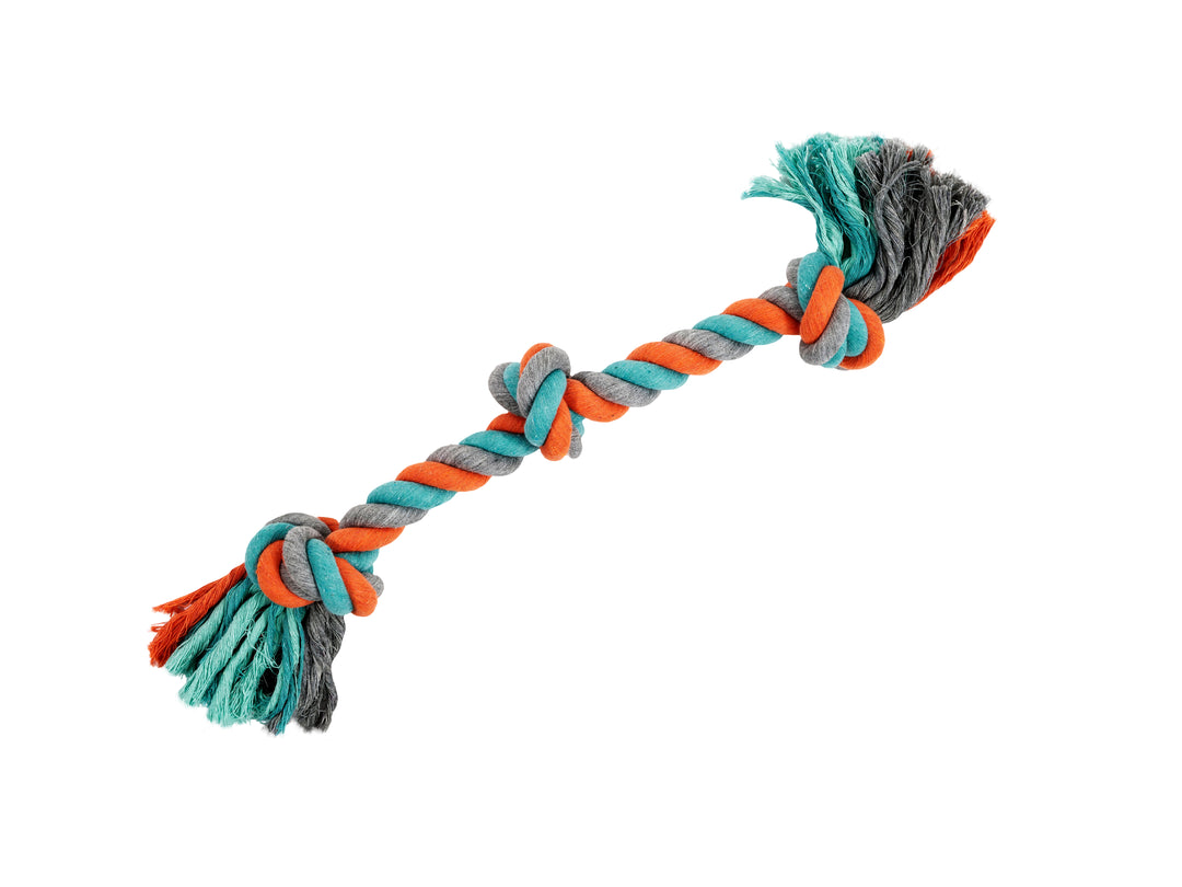 BüD'z - Jouet de Corde à 3 Noeuds pour Chiens, 58 cm