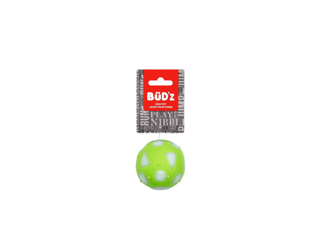 BüD'z - Jouet Balle Pleine en Caoutchouc pour Chiens, 6 cm