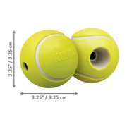 Kong Balle de Tennis Jaune - Jouet et Distributeur de Friandises pour Chiens