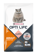 Voir l’image dans la galerie, Opti Life - Chat Adulte Sensible Saumon - Nourriture Sèche pour Chats