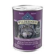 Blue Wilderness - Chien Pâté de Boeuf et Poulet Grillés - Nourriture Humide Sans Grains pour Chiens