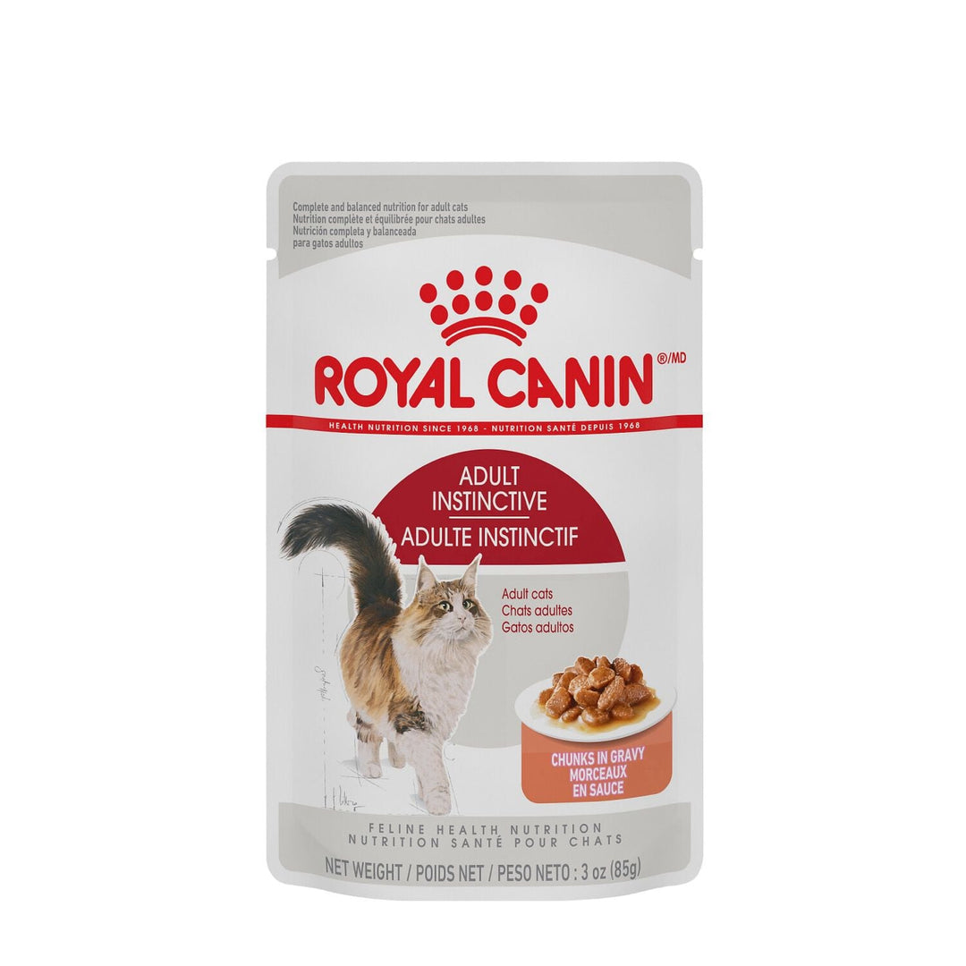 Royal Canin - Chat Adulte Instinctif Bouchées en Sauce - Nourriture Humide pour Chats en Pochette