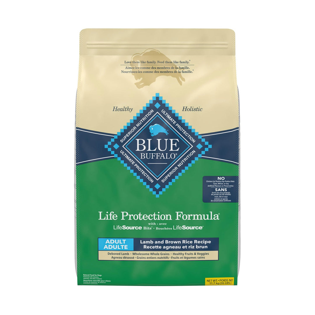 Blue Life Protection - Agneau et Riz Brun - Nourriture Sèche avec Bouchées LifeSource pour Chiens