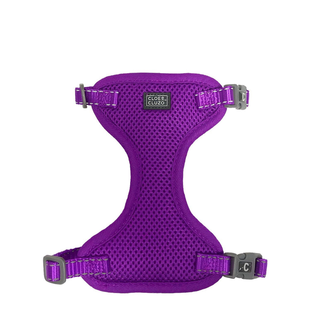 CLOE CLUZO Chat Harnais Filet L/XL Mauve