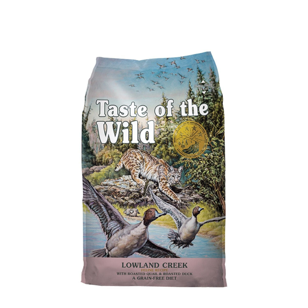 Taste of the Wild - Chat Lowland (Creek Caille Rôti et Canard Rôti) - Nourriture Sèche Sans Grains pour Chats