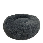 Voir l’image dans la galerie, CLOE CLUZO Lit De Luxe Rond en Peluche 28" Gris Foncé