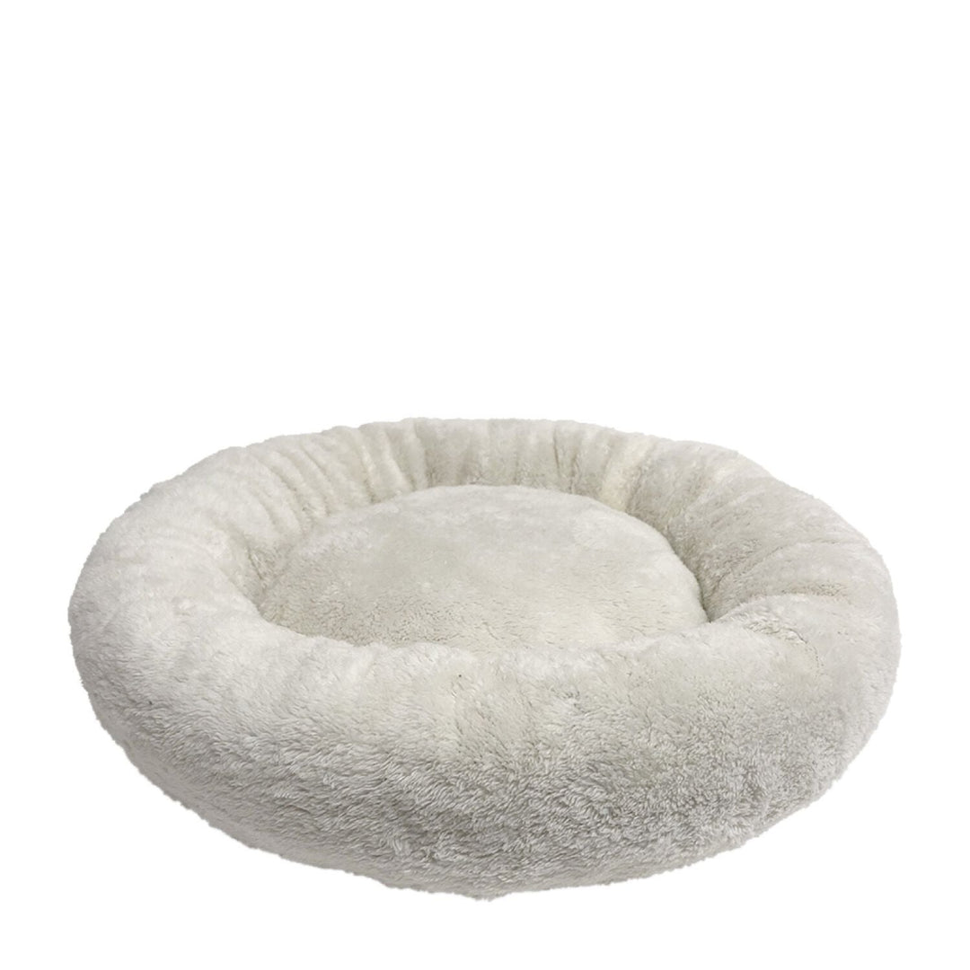 CLOE CLUZO Lit Rond en Peluche 20" Crème