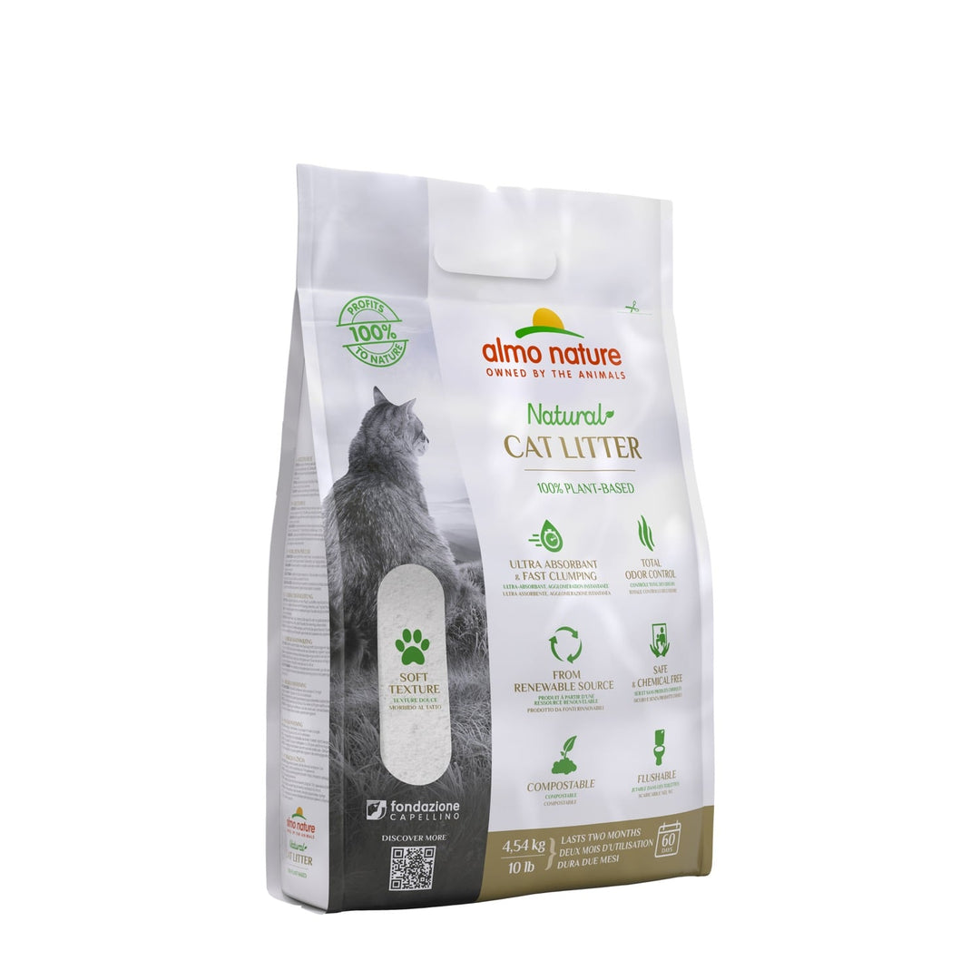 Almo Nature - Litière Agglomérante de Fibre Végétale pour Chats