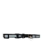 CLOE CLUZO Chat Collier Réfléchissant Ajustable Noir/Gris