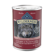 Blue Wilderness - Chien Pâté de Saumon et Poulet Grillés - Nourriture Humide Sans Grains pour Chiens