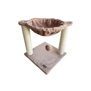 Cloe E Cluzo - Arbre à Chat Aspen de Style Hamac avec Poteau à Gratter, Taupe