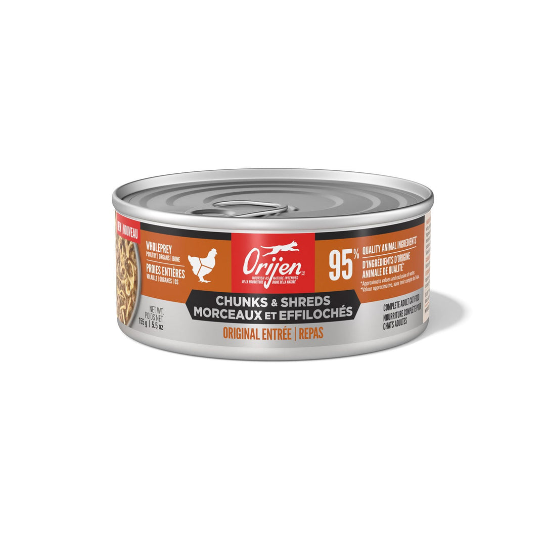 Orijen Morceaux et Éffilochés - Chat Original - Nourriture Humide Sans Grains pour Chats