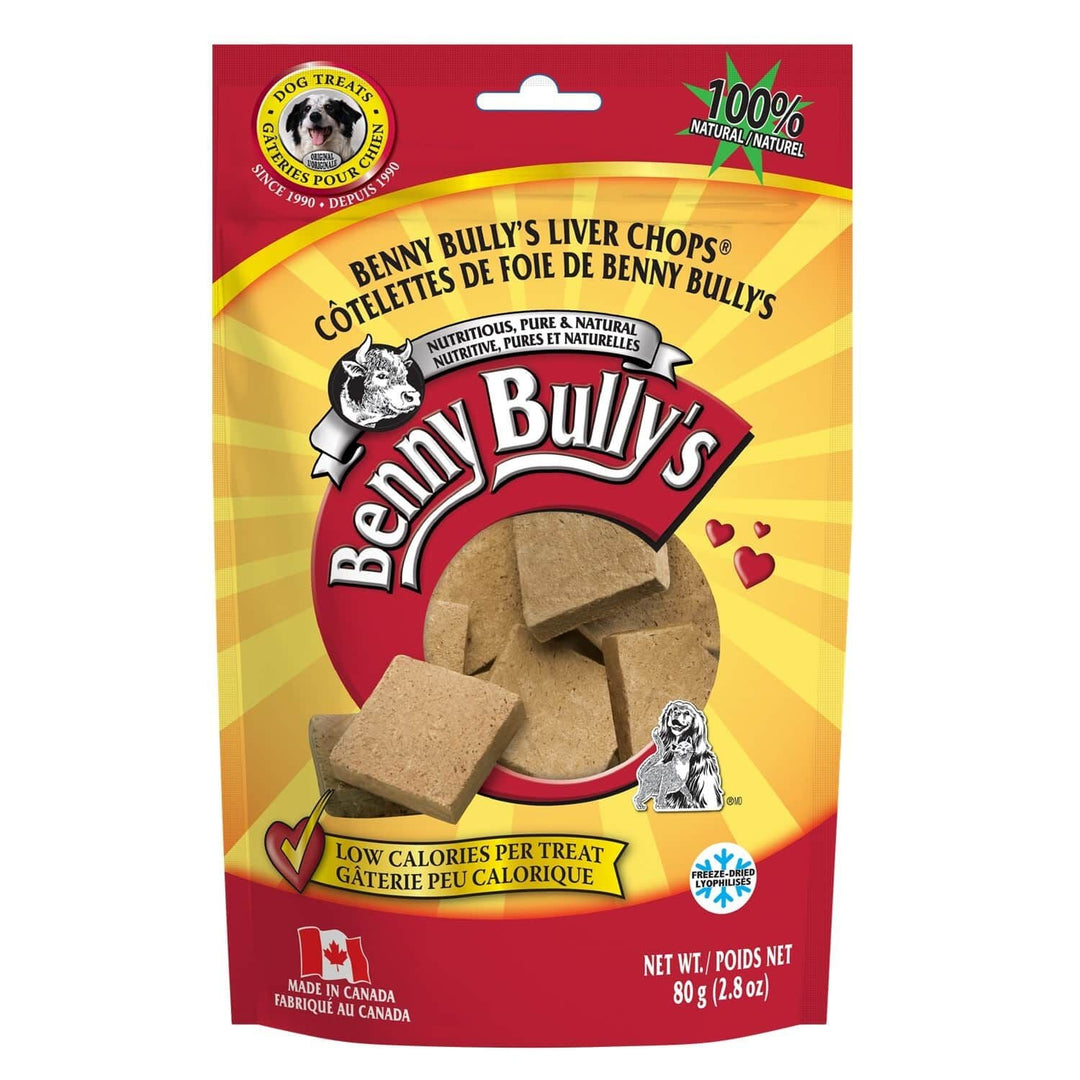 Benny Bully's - Côtelettes de Foie de Boeuf - Gâteries Lyophilisées pour Chiens
