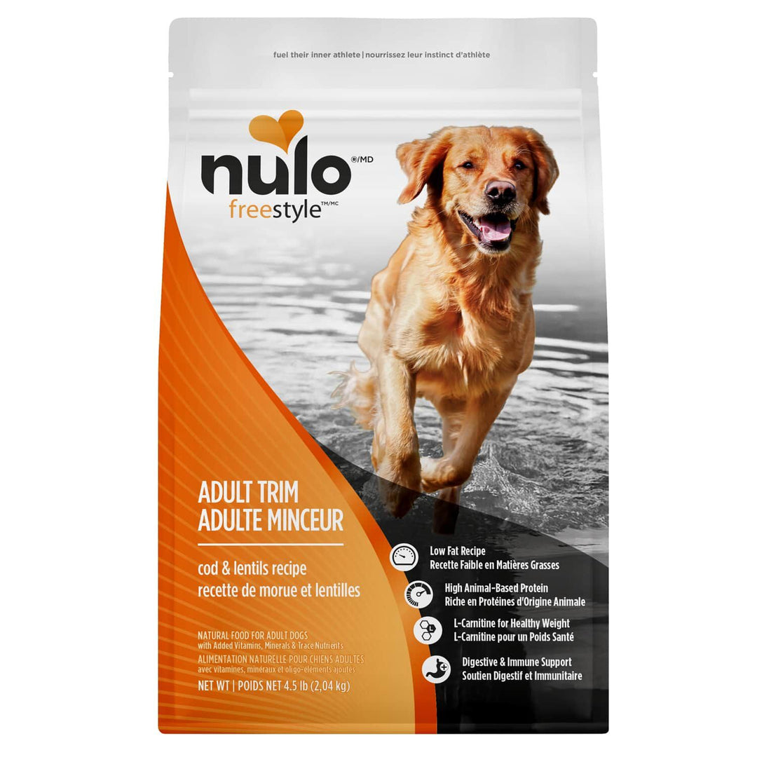 Nulo Freestyle - Chien Morue et Lentilles - Nourriture Sèche Sans Grains pour Chiens