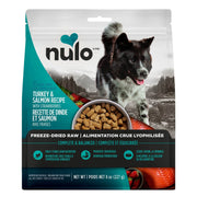 Nulo Lyophilisé - Dinde, Saumon et Fraises - Nourriture Sèche Sans Grains pour Chiens