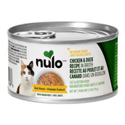 Nulo Freestyle - Chat & Chaton Poulet et Canard Éffilochés avec Abats en Bouillon - Nourriture Humide Sans Grains pour Chats