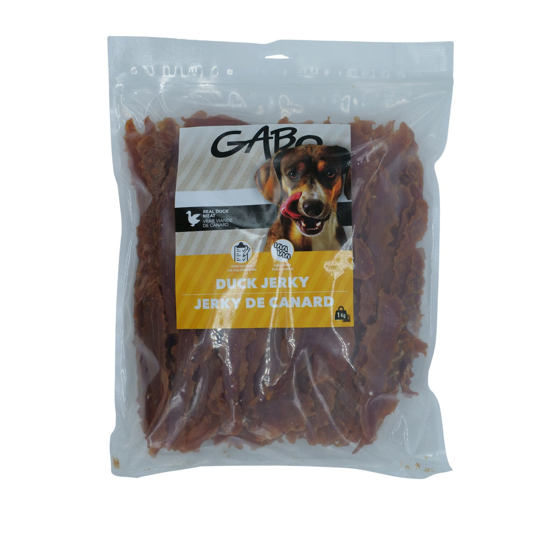 GABO Gâteries Chien Jerky de Canard 1kg