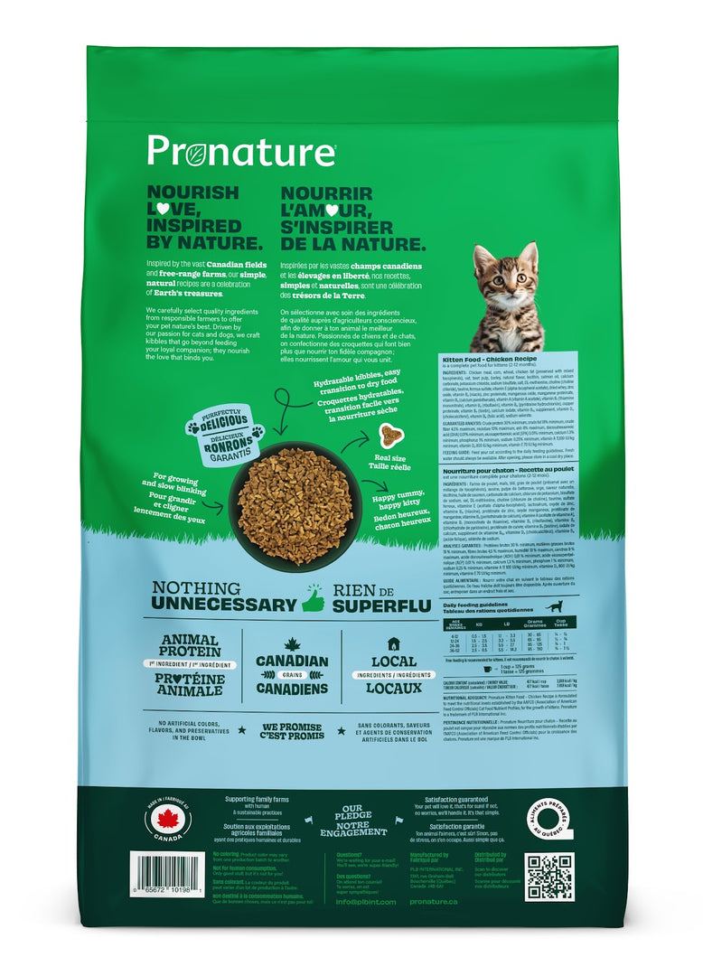 PRONATURE Chaton Poulet 20kg