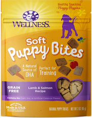 Wellness - Chiot Agneau et Saumon - Gâteries d'Entraînement Tendres Sans Grains pour Chiens