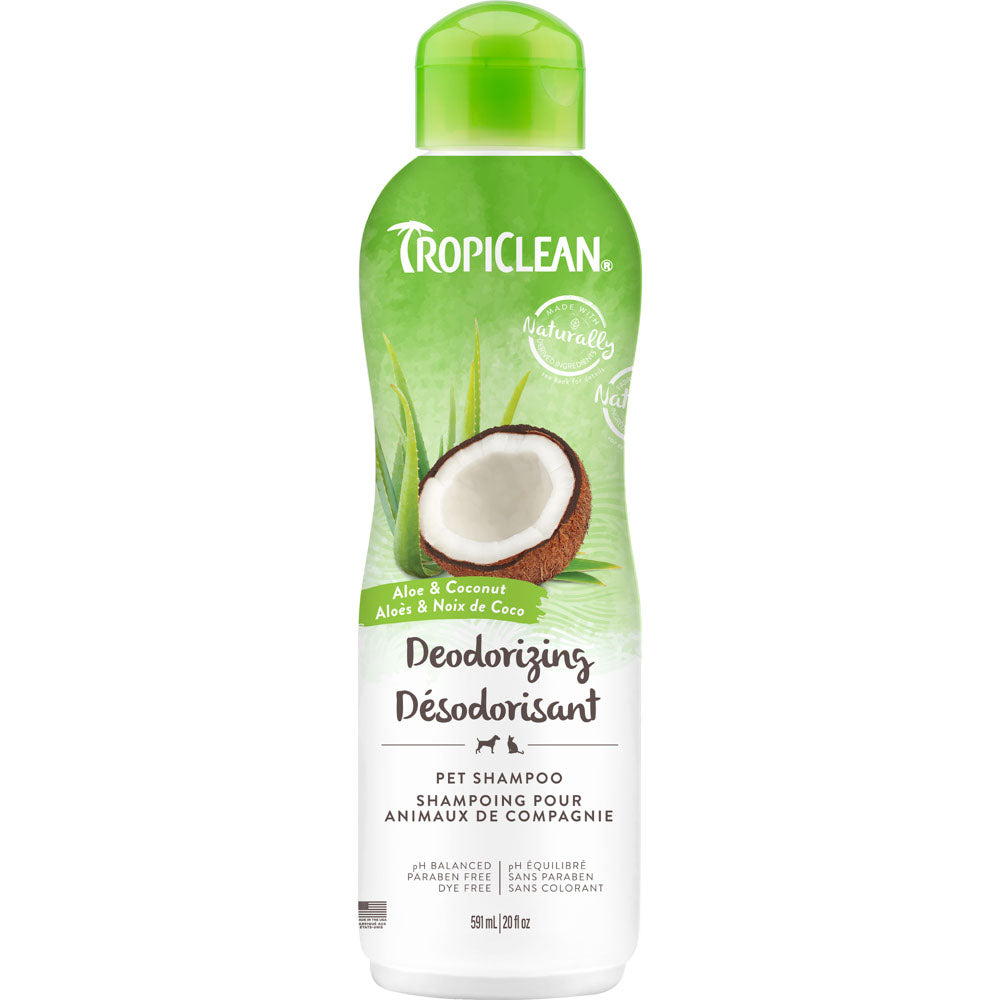 TROPICLEAN Shampoing Désodorisant 20oz