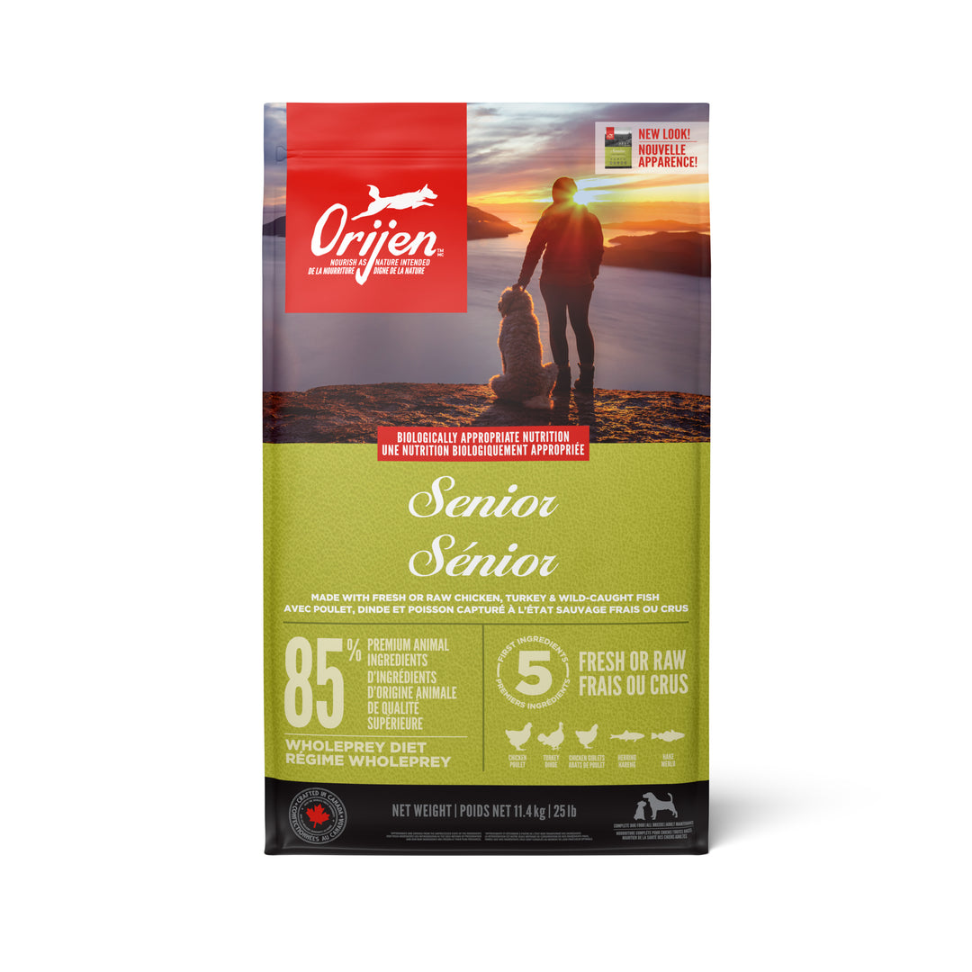 Orijen - Poulet, Dinde et Poisson - Nourriture Sèche Sans Grains pour Chiens Seniors
