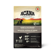 Acana Héritage - Légère et Santé, Poulet Frais Élevé en Liberté et Merlu - Nourriture Sèche Sans Grains pour Chiens Adultes