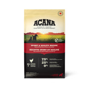 Acana Héritage - Sport et Agilité, Poulet Frais Élevé en Liberté et Merlu - Nourriture Sèche Sans Grains pour Chiens Adultes