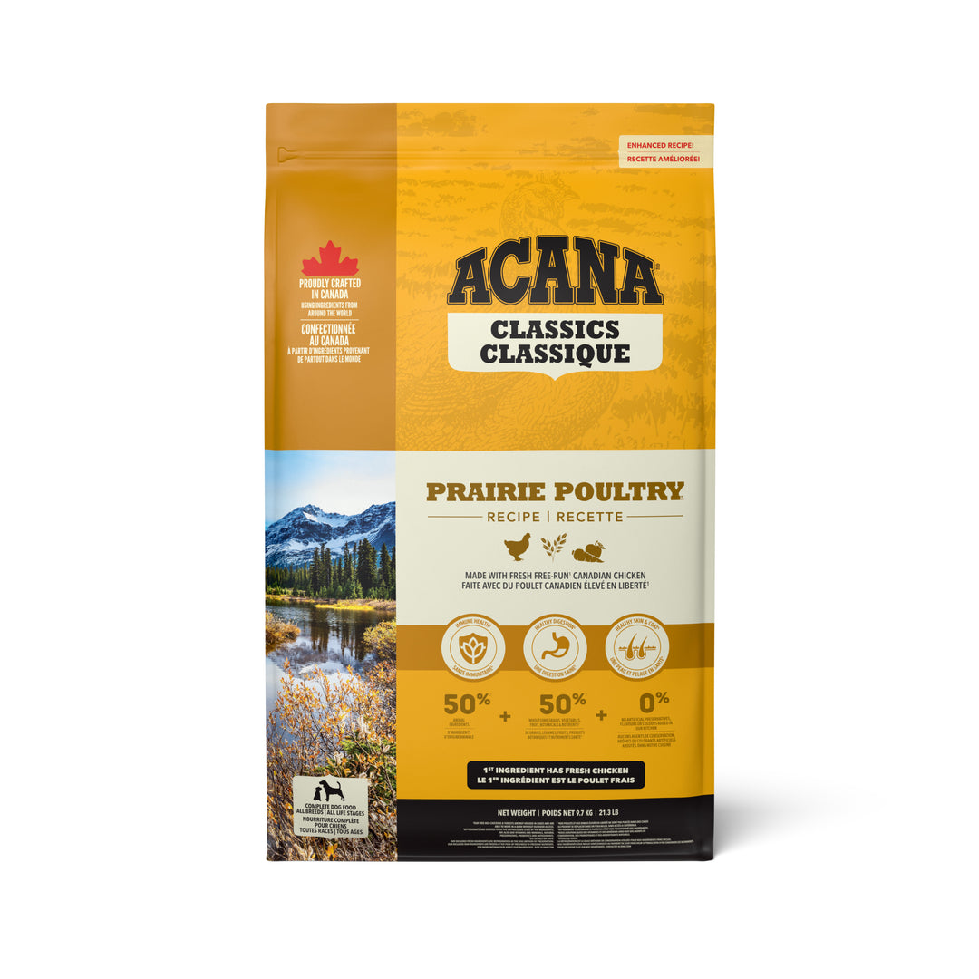 Acana Classique - Volaille des Prairies (Prairie Poultry) - Nourriture Sèche pour Chiens