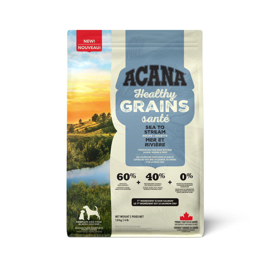 Acana Grains Santé - Mer et Rivière - Nourriture Sèche pour Chiens Adultes