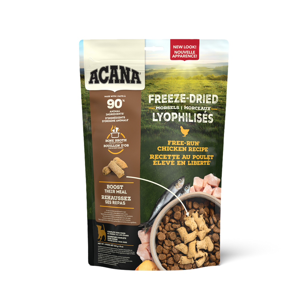 Acana Lyophilisé - Morceaux au Poulet - Nourriture Proteinée Sans Grains pour Chiens