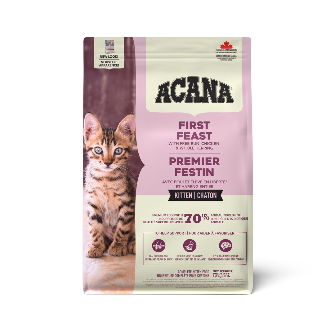 Acana - Premier Festin (Poulet et Hareng Entier) - Nourriture Sèche pour Chatons
