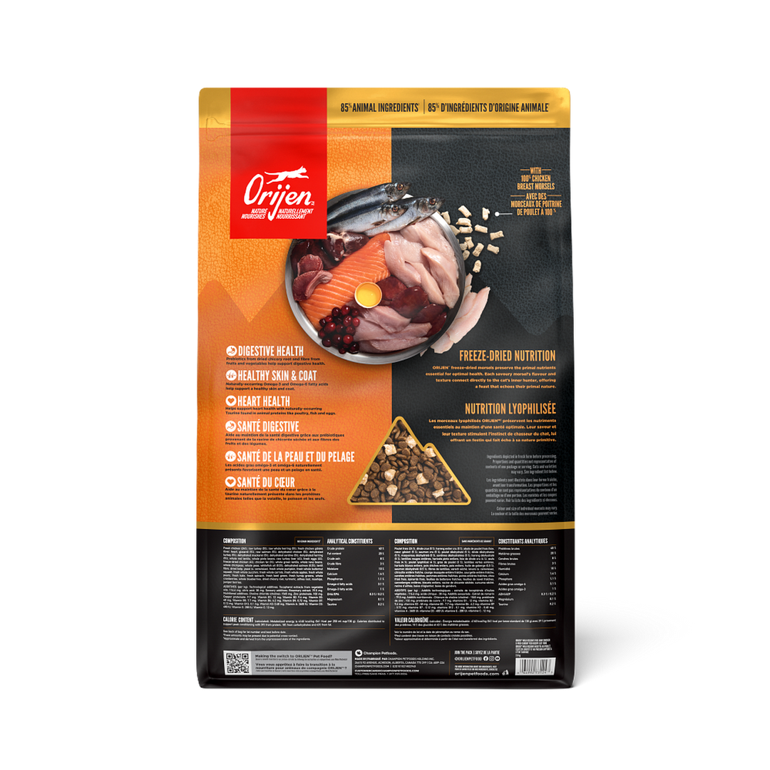 Orijen Wild Reserve - Poulet et Poisson Sauvage - Nourriture Sèche Sans Grains pour Chats