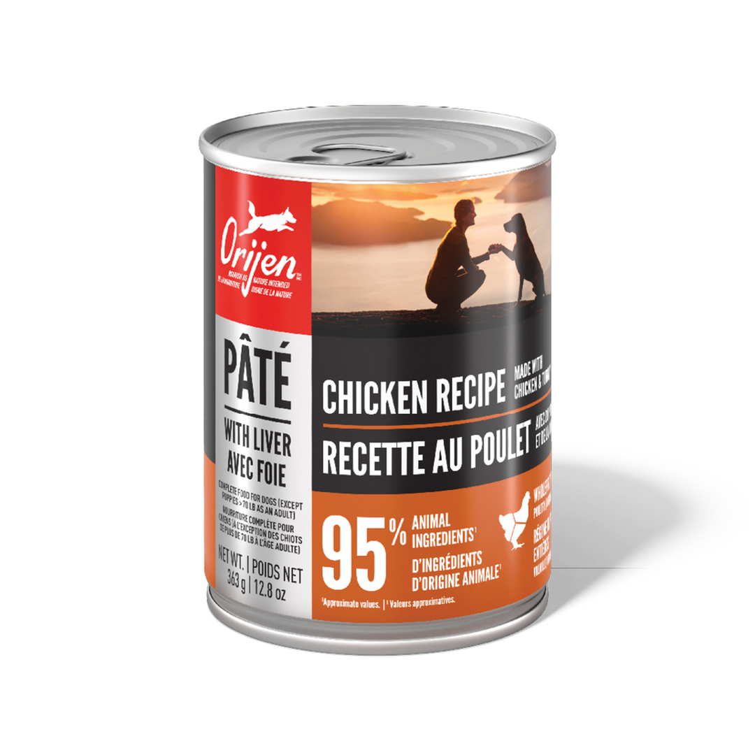 Orijen - Pâté de Poulet avec Foie - Nourriture Humide Sans Grains pour Chiens