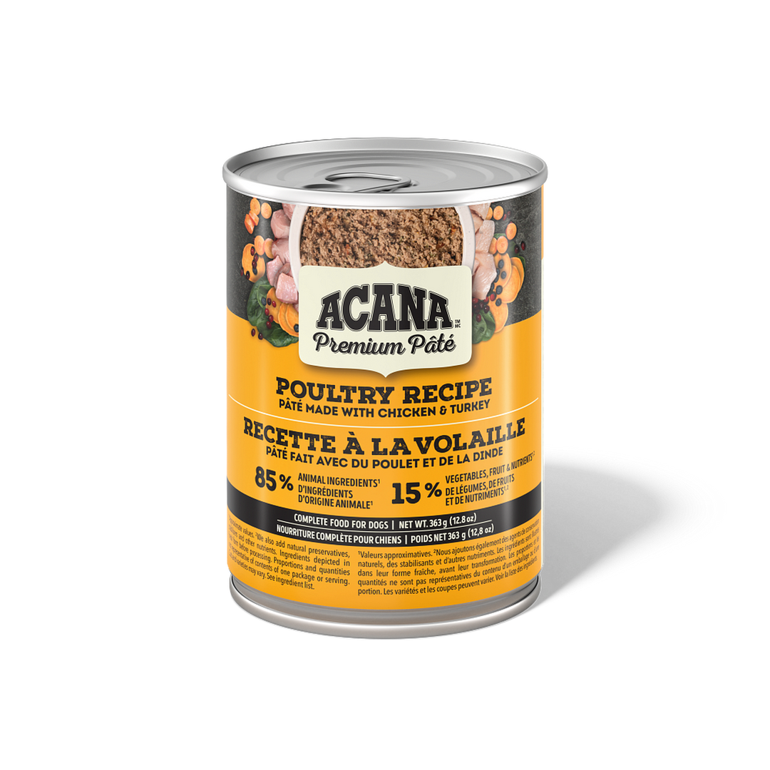 Acana Premium - Pâté de Volaille (Poulet et Dinde) - Nourriture Humide pour Chiens