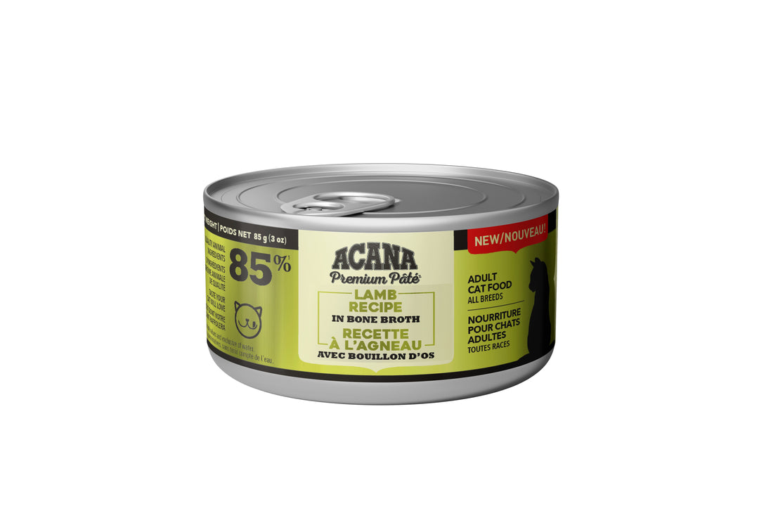 Acana Premium Pâté - Agneau avec Bouillon d'Os - Nourriture Humide pour Chats Adultes