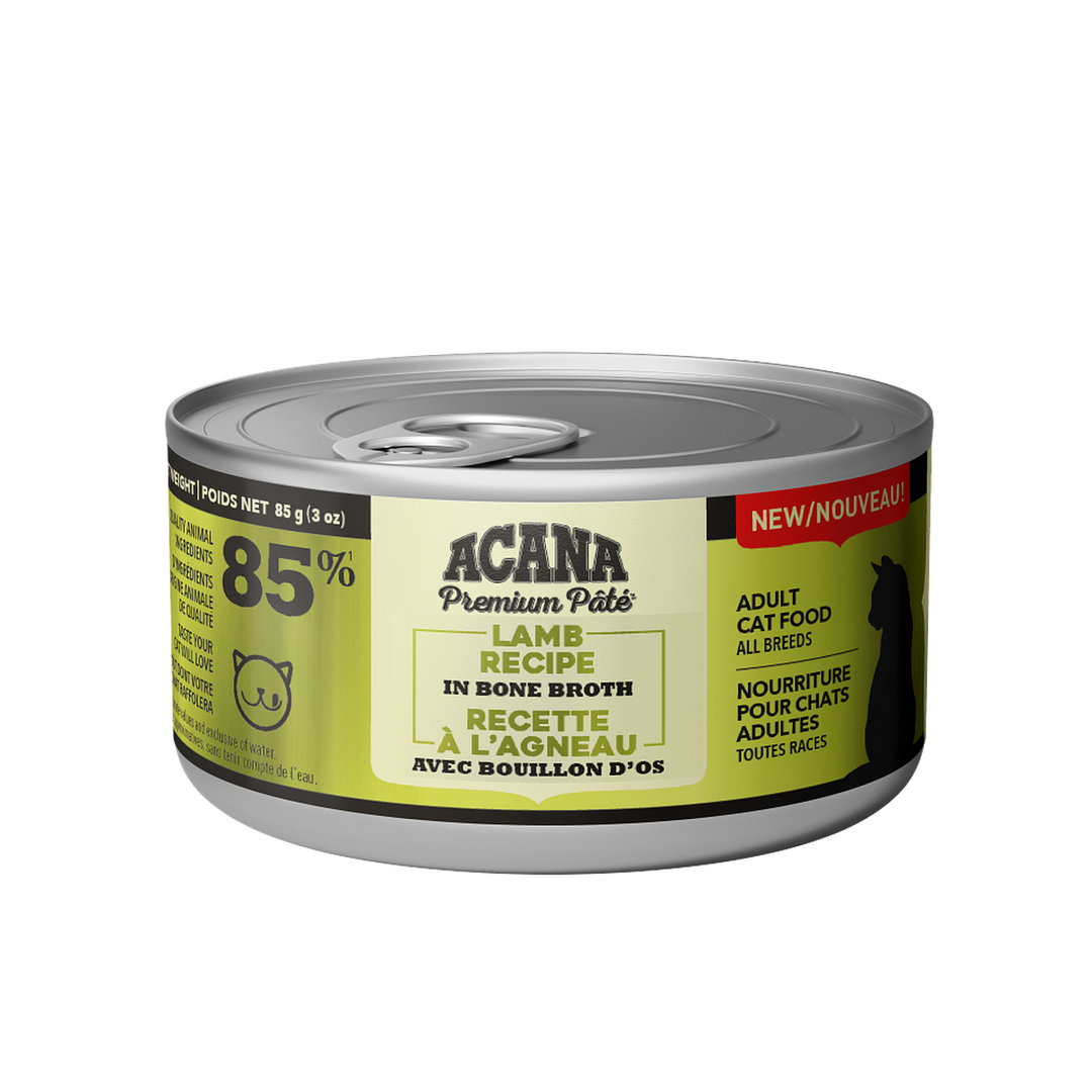 Acana Premium Pâté - Agneau avec Bouillon d'Os - Nourriture Humide pour Chats Adultes