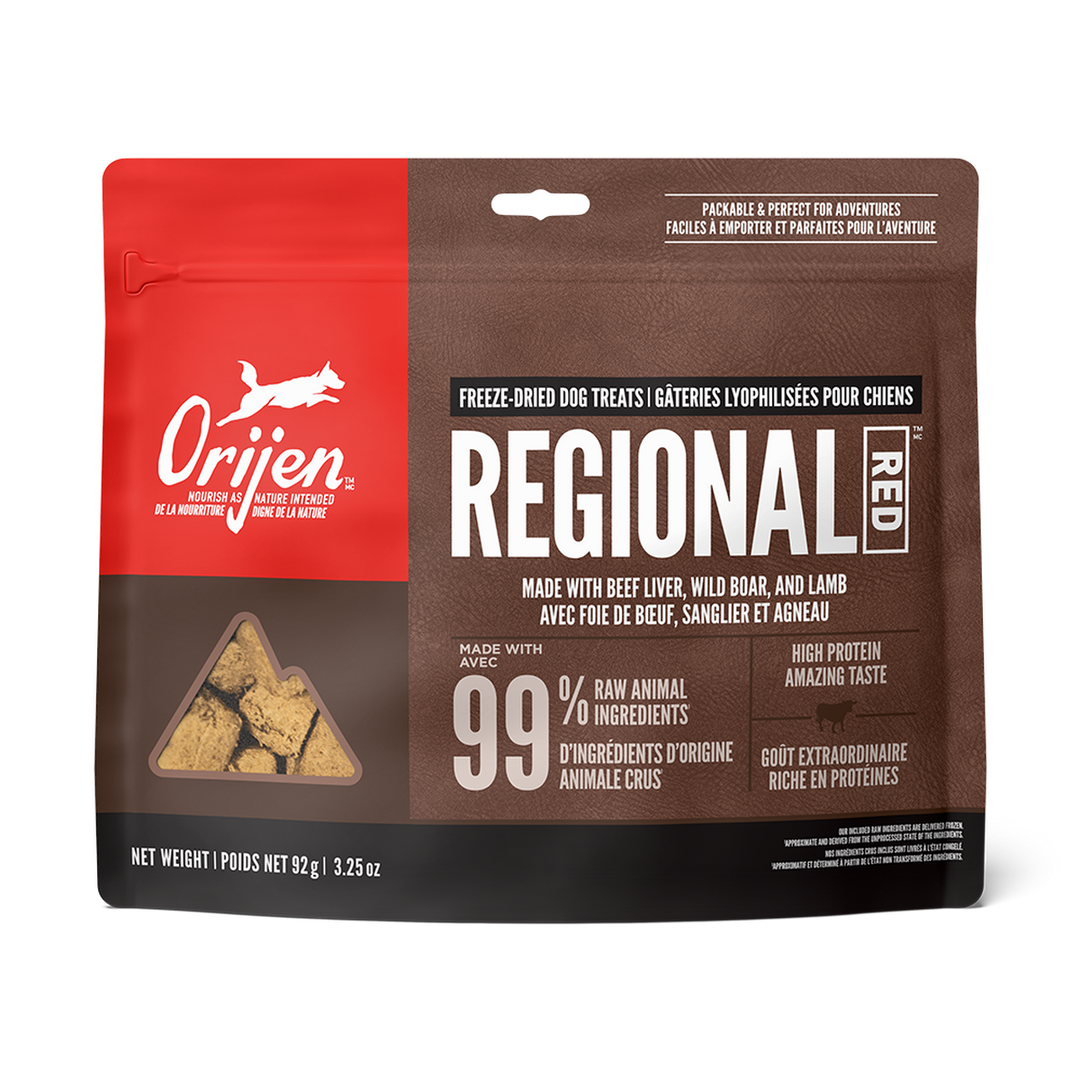Orijen - Regional Red - Gâteries Lyophilisées Sans Grains pour Chiens