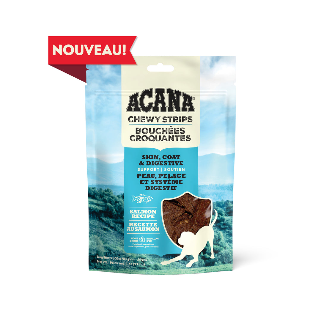 Acana - Bouchées Croquantes au Saumon - Gâteries Tendres pour Chiens