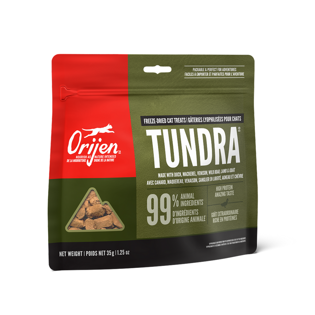 Orijen - Tundra - Gâteries Lyophilisées Sans Grains pour Chats